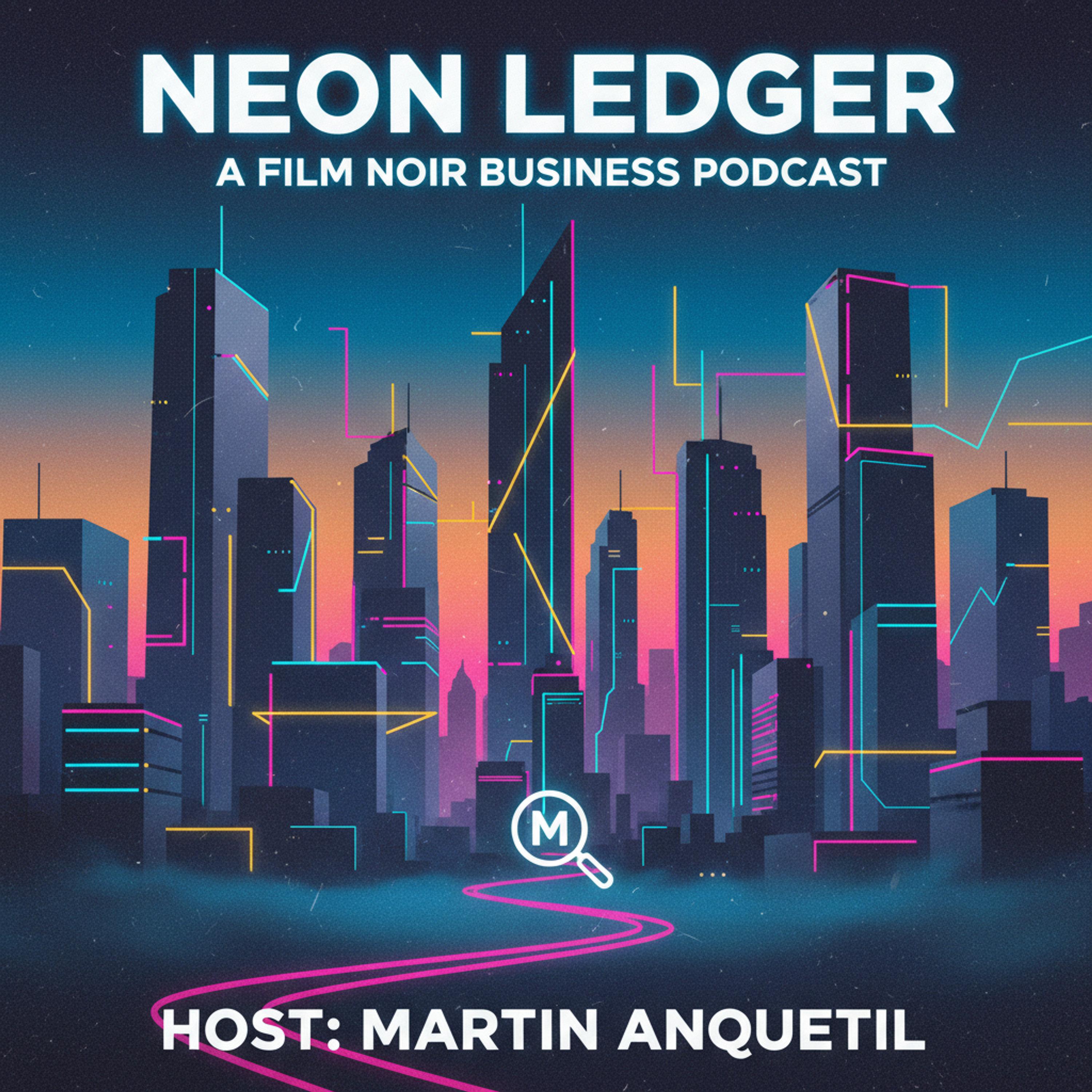 Cover art for Neon Ledger: A Film Noir Business Podcast